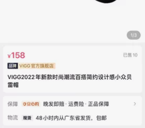 Vigg时尚贝雷帽 拍下不退不换