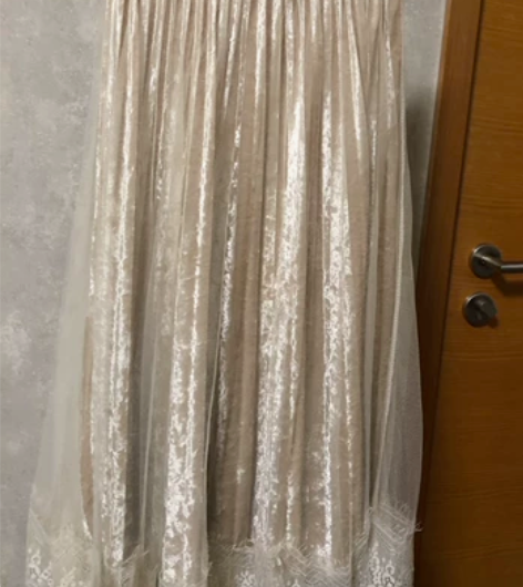 半身裙 伞裙 A字裙 内裙长约68cm；外...