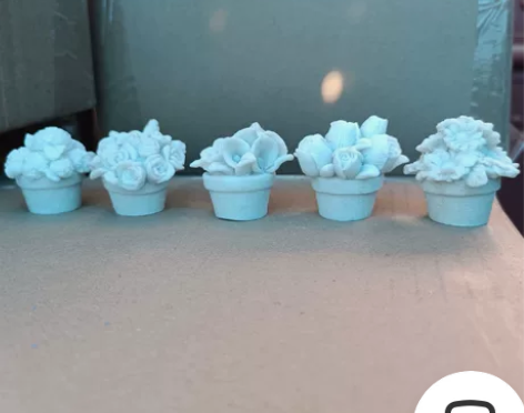 白模花朵花篮画画胚体花朵五件套 感兴趣的话...