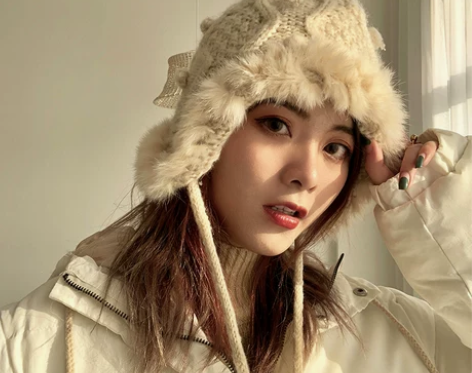 裂如兔毛雷锋帽加厚帽子女冬天甜美可爱保暖护...