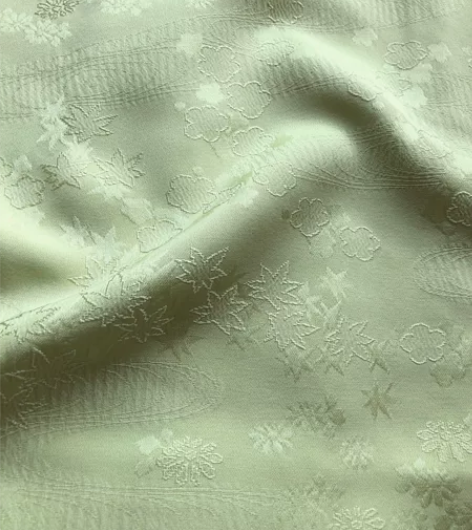 kiya喜屋白黄繁花色无地和服 材质:正绢...