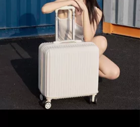 18寸行李箱女小型轻便登机箱密码旅行箱 感...