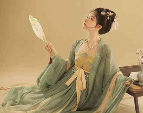 【礼遇价】桔屿正品原创汉服女诃子裙【簪花】...