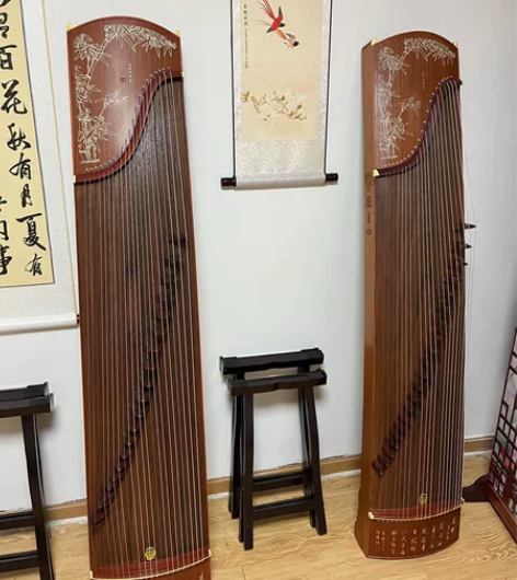 敦煌古筝高山流水因琴行课程没开起来全新带吊...