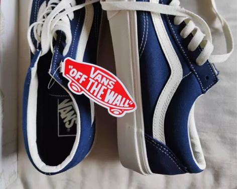 Vans 万斯style36深蓝经典款男鞋...