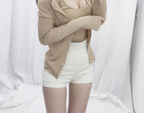 黑色高腰短裤女夏白色百搭弹力热裤紧身显瘦休...