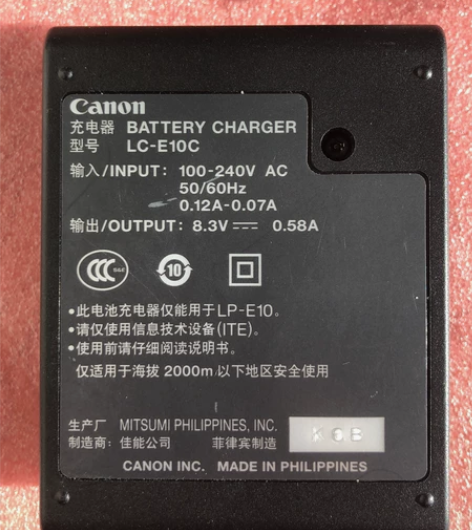 佳能相机LC-E10C 原装充电器,几乎全...