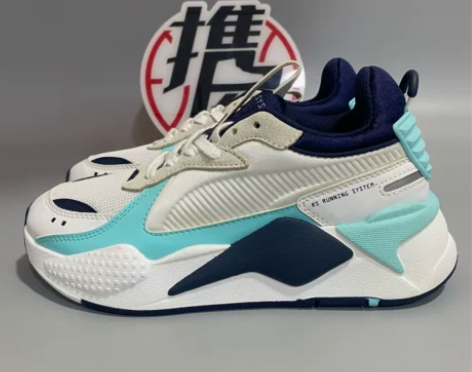 36码PUMA Rs-x Mix运动鞋白蓝...