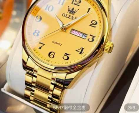 瑞士品牌  欧利时  新款正品手表男士全自...
