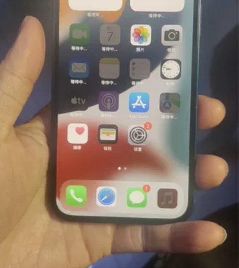 苹果12,蓝色,国行,256GB。电池89...