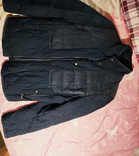 劲霸男士轻薄羽绒服，深蓝色XL180/10...
