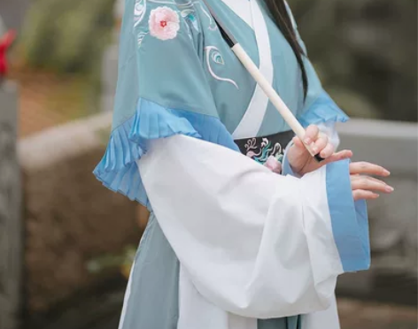 花神记绝版灵语原创汉服女晋制交领襦裙齐腰秋...