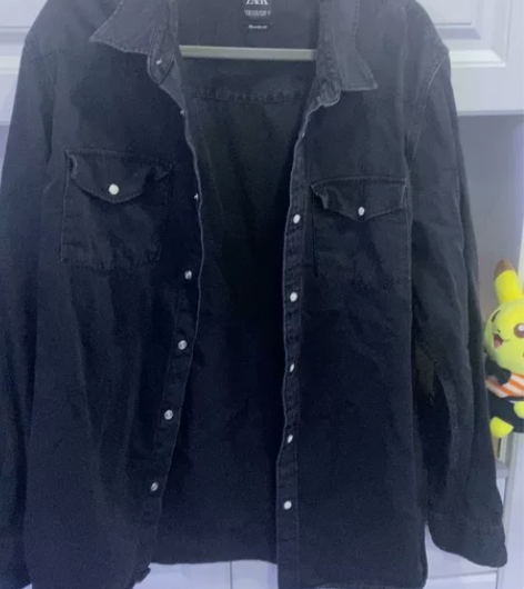 zara 男士牛仔衬衫 xl