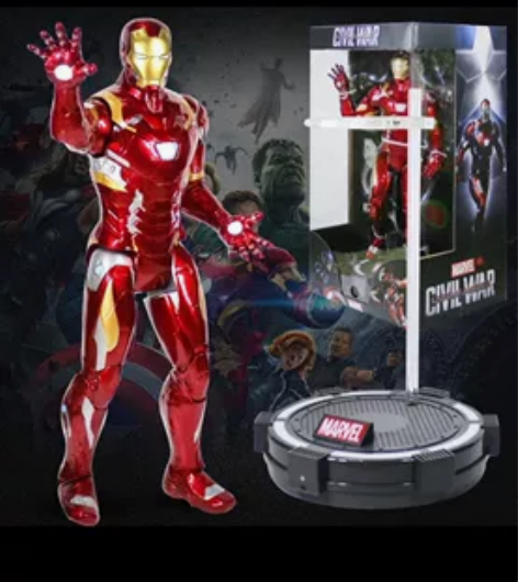marvel正版钢铁侠手办14寸,大概和水...