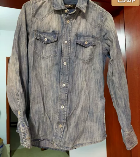卡玛品牌男士牛仔衬衣( S码 165/84...