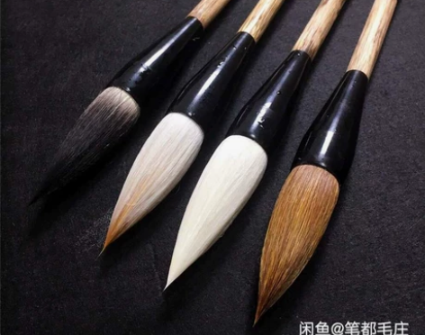 毛笔狼毫大号斗笔抓笔兼毫书法国画对联横幅笔...