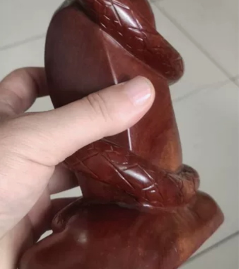 木雕，蛇头断了，又粘上的，567艺术品，个...