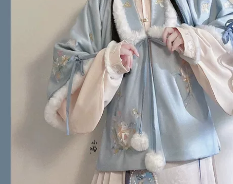 仙楚姬家原创汉服明制蘑菇兔,加绒短袄+加厚...