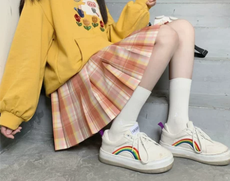 安可原创 香橙软糖 新款正统JK制服百褶裙...