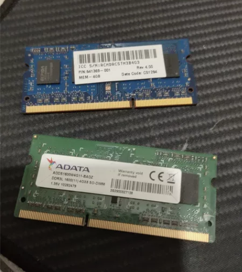 两条拆机笔记本内存DDR3,一口价包邮 感...