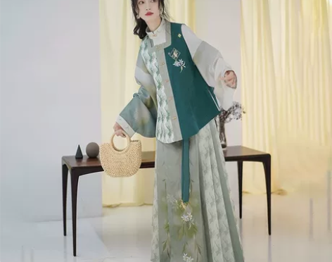 暂挂   柒邑原创汉服女明制马面裙【竹菊兔...