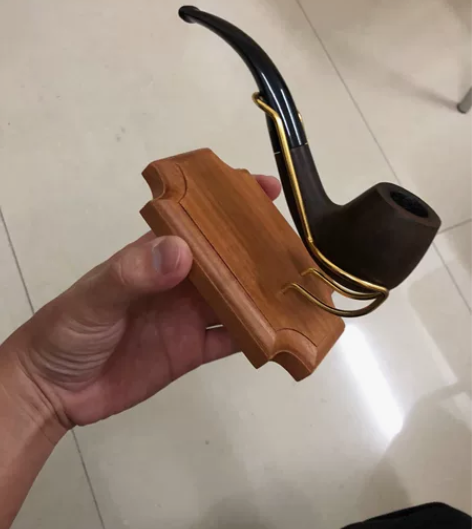 上等实木烟斗（可养可盘）烟斗架。过滤烟嘴加...