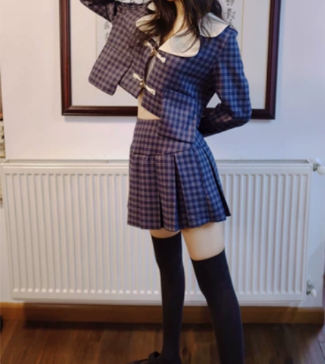 JK学生制服 水手服套装（买部分羽绒服可送...