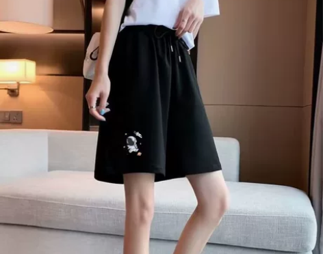 夏季运动短裤女学生韩版宽松显瘦阔腿休闲薄款...