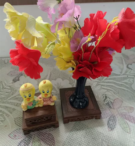 八十年代老花枝 年代插花 3枝一起发 七...