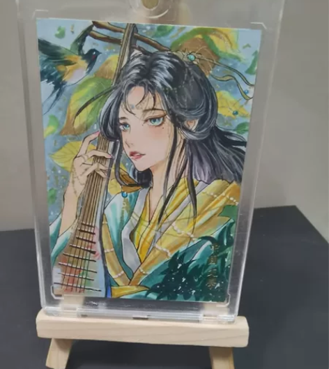 中国文学手绘卡 画师进喜儿 标价包邮,售出...