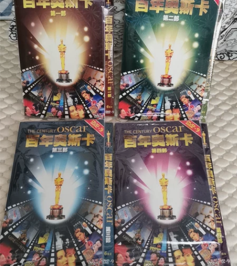 百年奥斯卡全集DVD碟片，一到四部，无划痕...