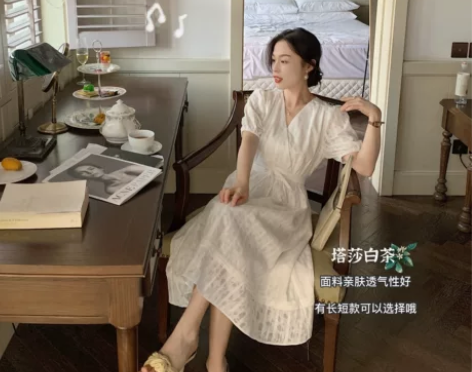 南瓜谷 碎花连衣裙女夏2021年新款法式高...