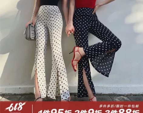 q女家高腰阔腿休闲裤女宽松显瘦夏季2019...