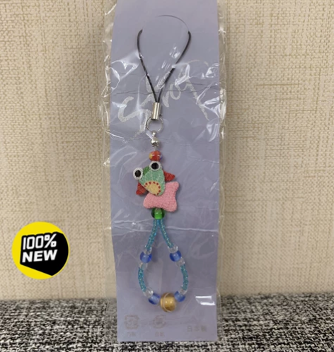 全新 日本带回旅游纪念品 彩鱼串珠手机挂绳...