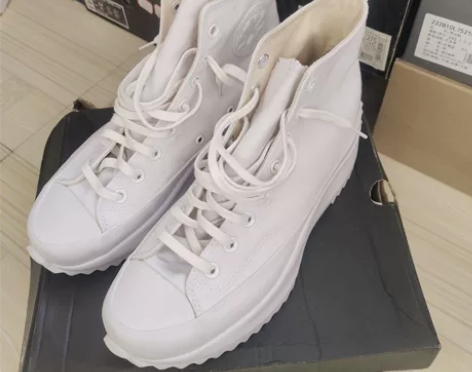 匡威run star 170777C 纯白...