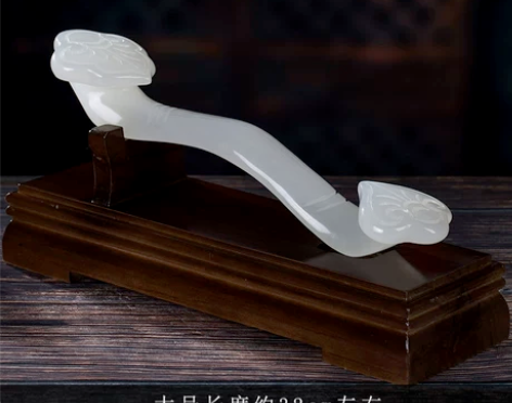 玉如意摆件家居饰品客厅玄关酒柜装饰品玉雕摆...