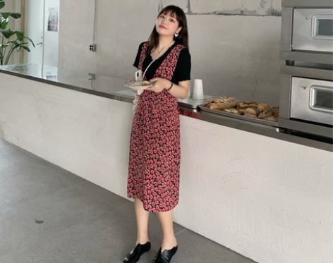 【限时】甜美气质碎花背带裙夏天大码 感兴趣...