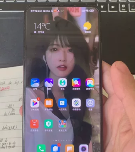 红米k40 12+256 墨羽色 买了一年...