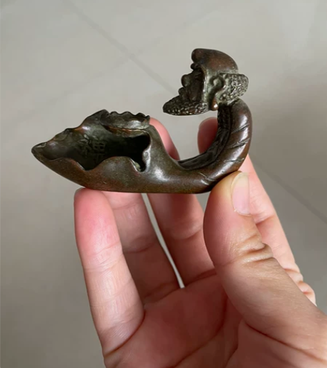 熏香达摩祖师小摆件，紫铜。全新一个。处理 ...