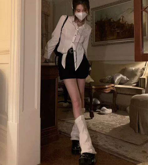 NAOAO靴子伴侣 裤子女秋冬款显瘦休闲裤...