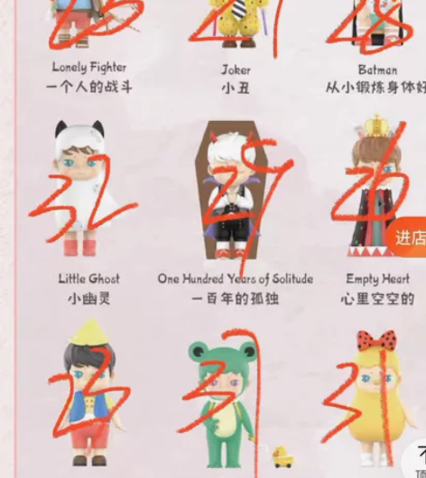 【泡泡玛特】我害怕你忘了我系列手办盲盒潮玩...