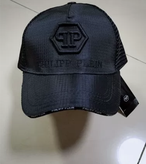 Philipp Plein潮牌棒球帽黑灰两...