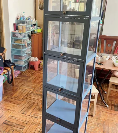 实体店关门!清仓出10个全透明柜子展示柜手...