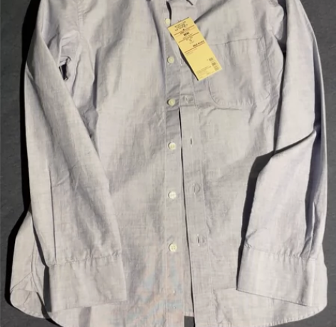 无印良品MUJI 全新男士衬衫 新疆棉 水...
