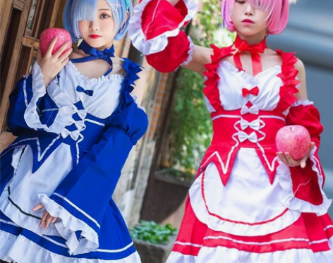 【可换】蕾姆小恶魔cos大全套xl码 衣服...