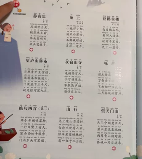 翻翻点读有声书 唐诗300首，会说话的唐诗...
