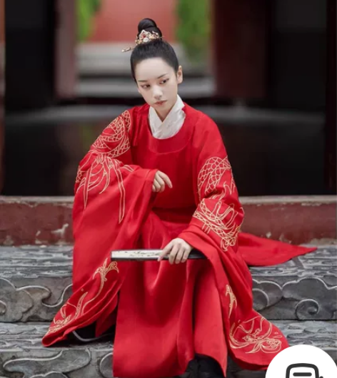 河汉涓埃【圆领袍】,面料柔软,重工刺绣,出...