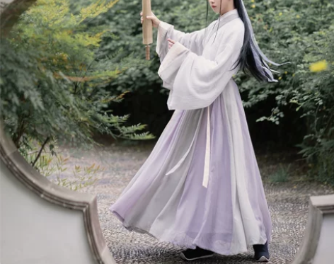 闺梦令【月白】晋制汉服女正品原创情侣交领齐...