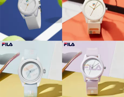 FILA斐乐手表男女款情侣款硅胶果冻石英腕...