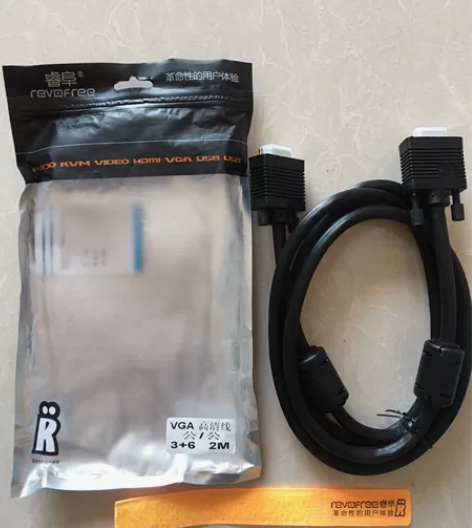 VGA高清数据线，3+6两米，公/公VGA...